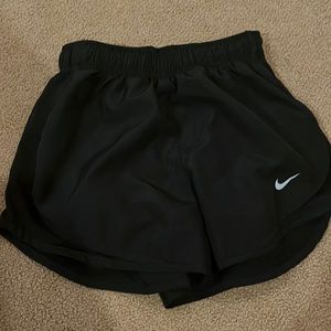 Black Nike athletic shorts